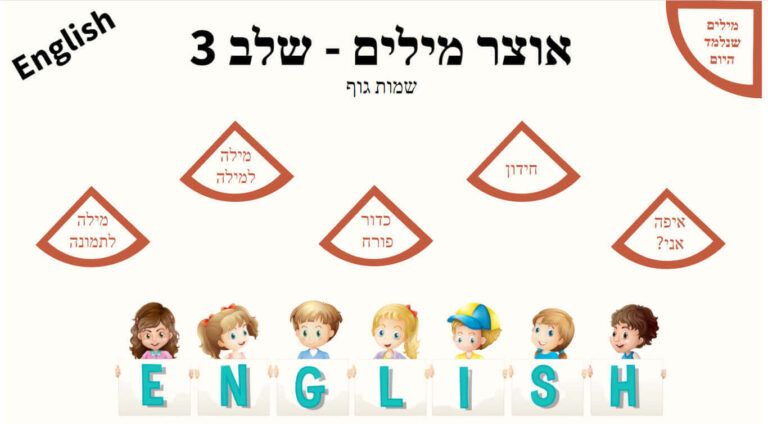 אוצר מילים שלב 3 - שמות גוף