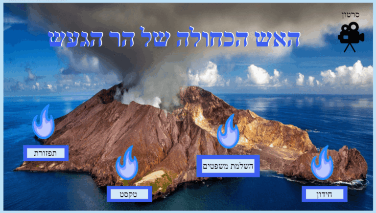 האש הכחולה של הר הגעש