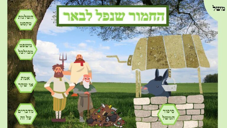 החמור שנפל לבאר